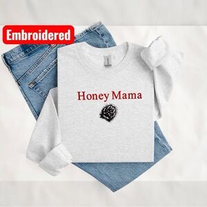 Dog Mama personalized Embroidered T-shirt Long sleeve S M L XL